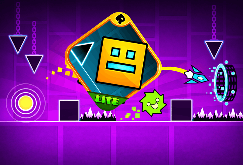 Click to play Geometry Dash Lite Online