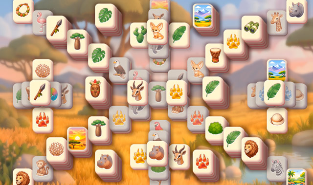 Captura de pantalla de Safari Story Mahjong