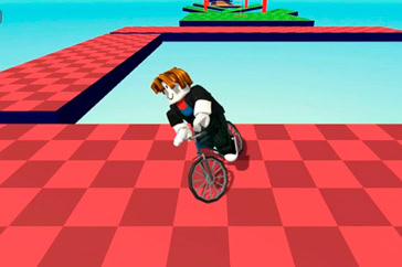 Jugar a Obby but You’re on a Bike