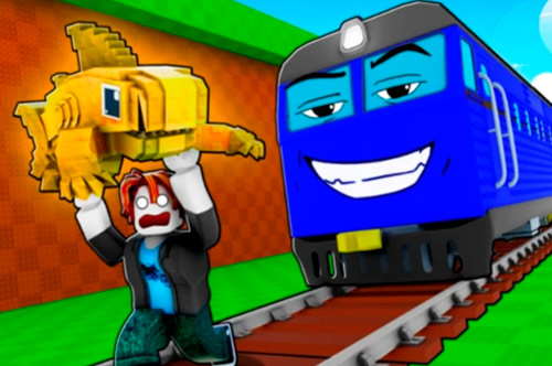 Jugar a Obby: Brainrot Train Chase